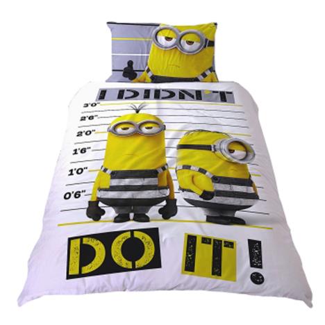 Despicable Me Jailbird I Didn't Do It Reversible Single Duvet Cover Bedding Set £12.99